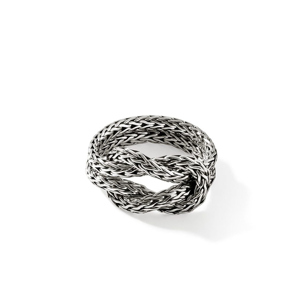 Sterling Silver Classic Chain 2.5mm Love Knot Ring