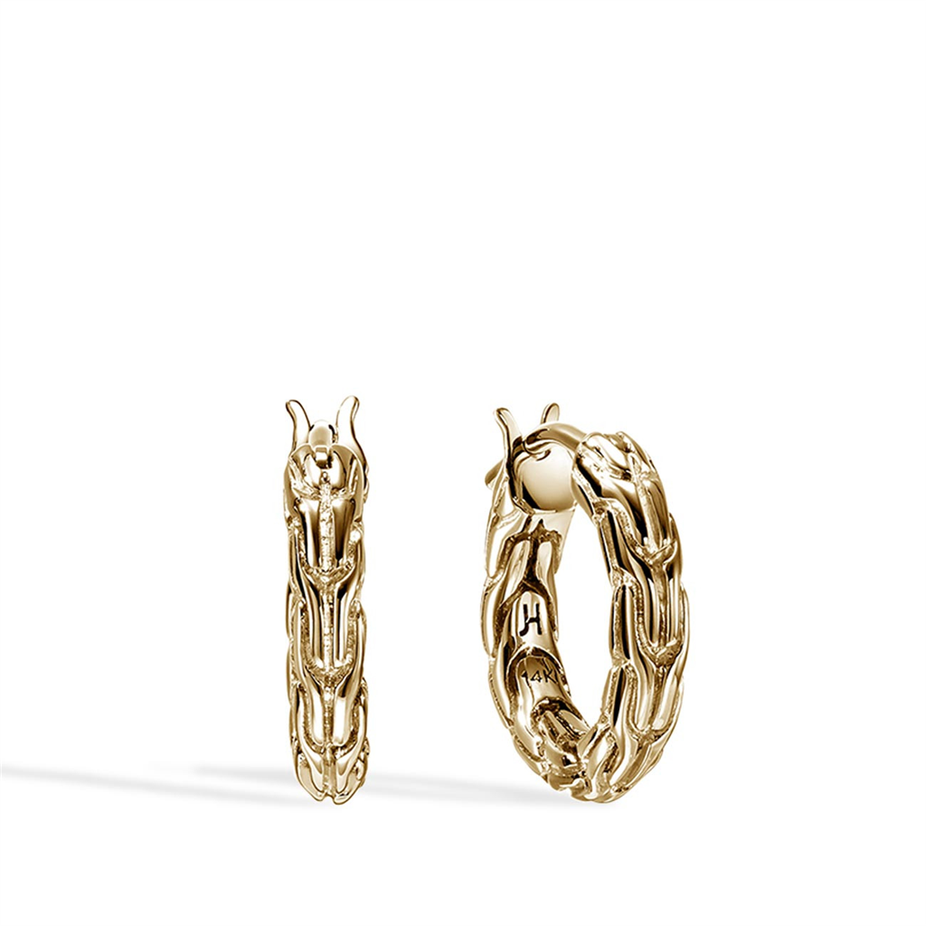 14kt Yellow Gold 14mm Essentials Hoop Earrings EGG98922