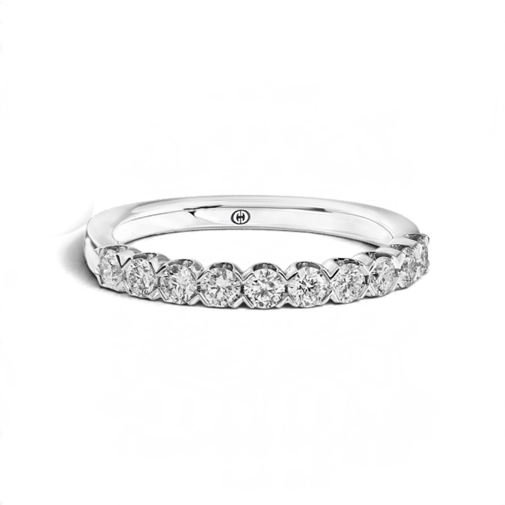 14KT White Gold Diamond Band