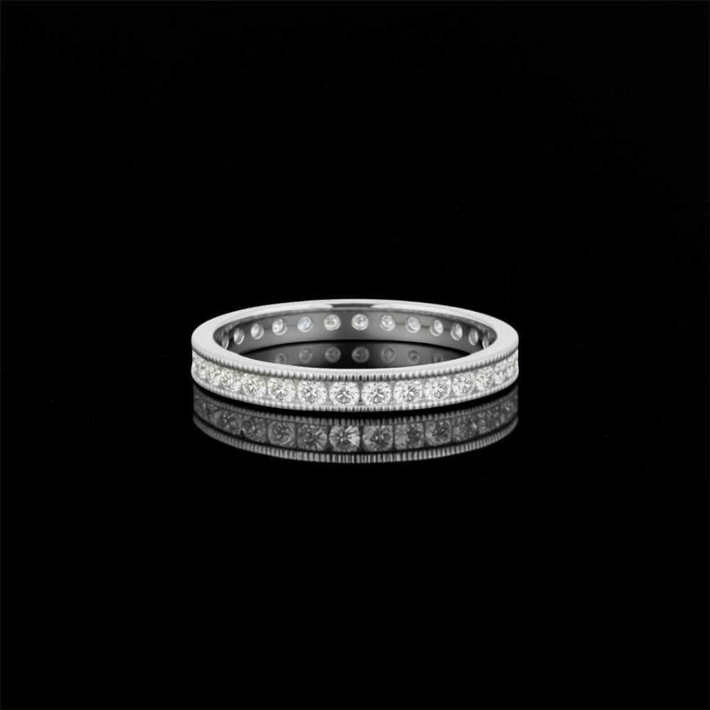 Eternity Milgrain Diamond Band