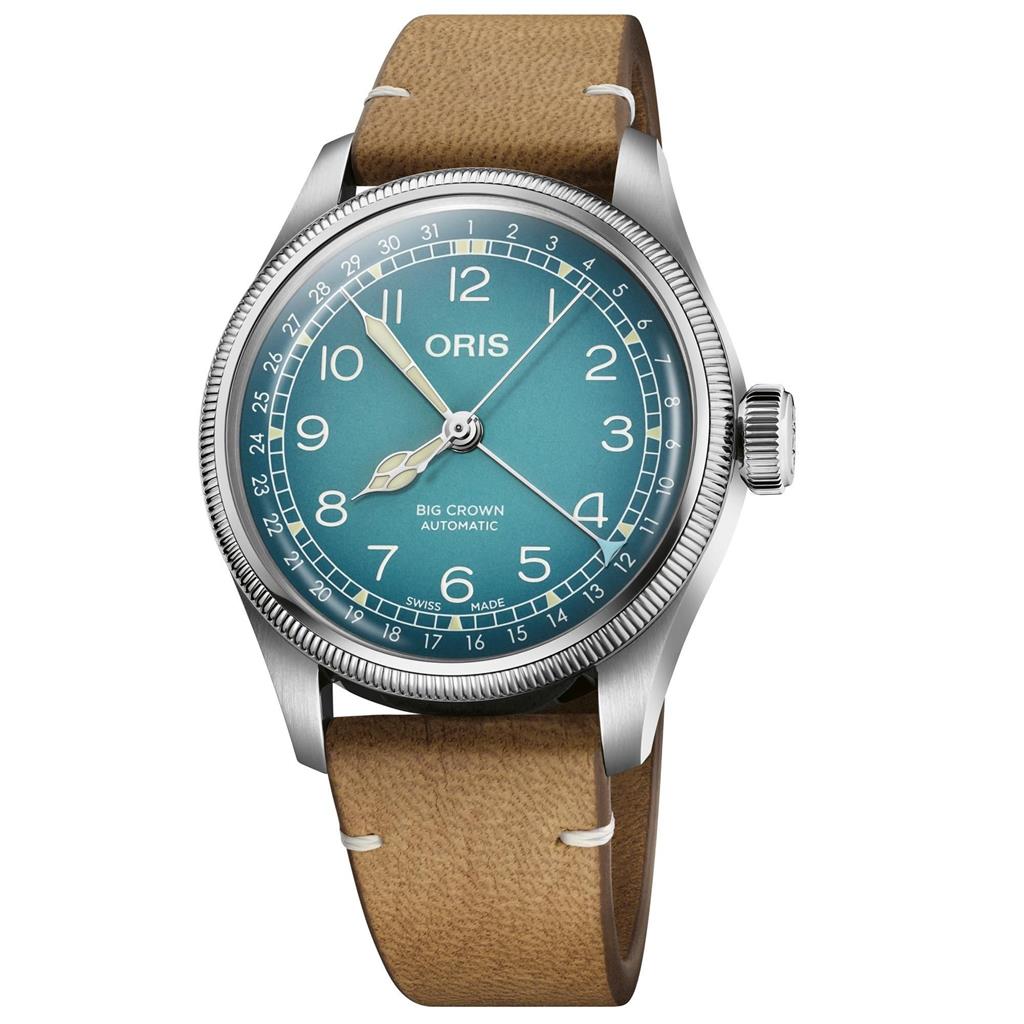X Cervo Volante Blue Dial Brown Leather Strap Watch | 01 754 7779 4065-Set
