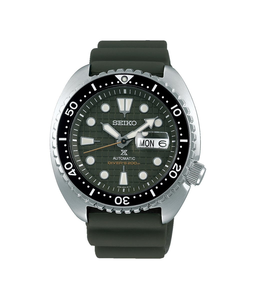 Seiko Prospex King Turtle Stainless Steel Green Dial Diver Watch – Model SRPE05