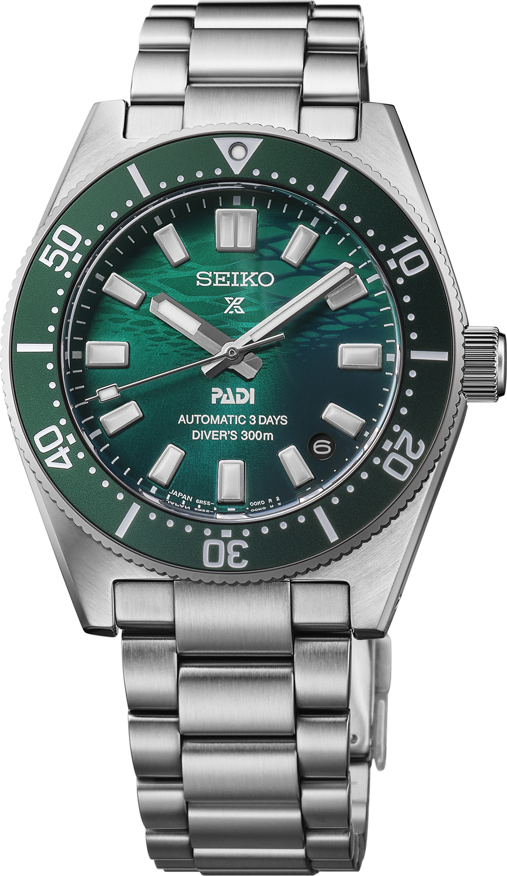 Seiko Prospex Luxe 1965 SPB501 40mm Stainless Steel Green Dial Automatic Diver Watch