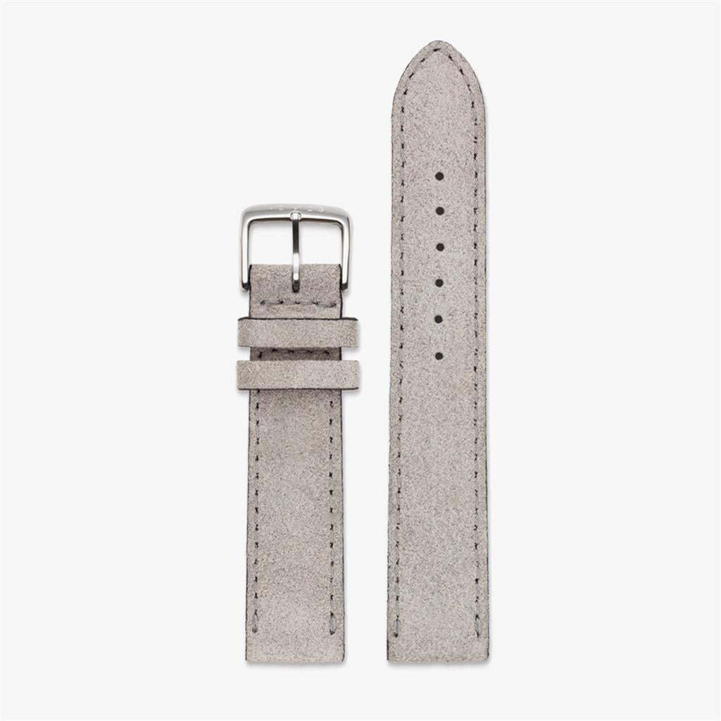 17Mm Gray Velour Nomos Glashutte Watch Strap - M