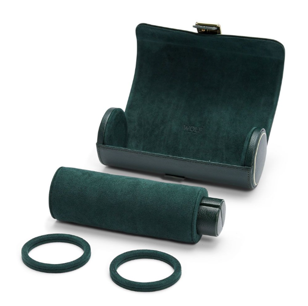 Wolf British Racing Triple Watch Roll 792941 – Green