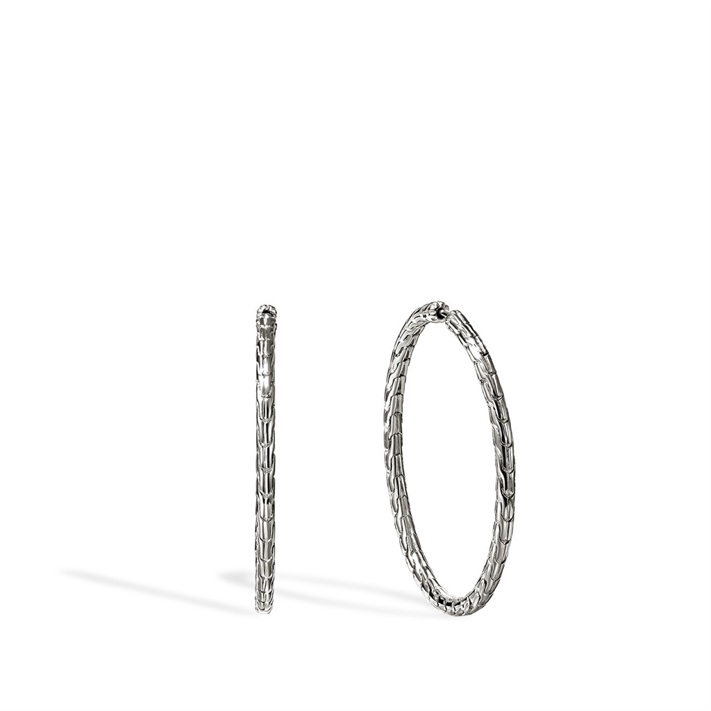 Sterling Silver 39mm Essentials Hoop Earrings EB98924