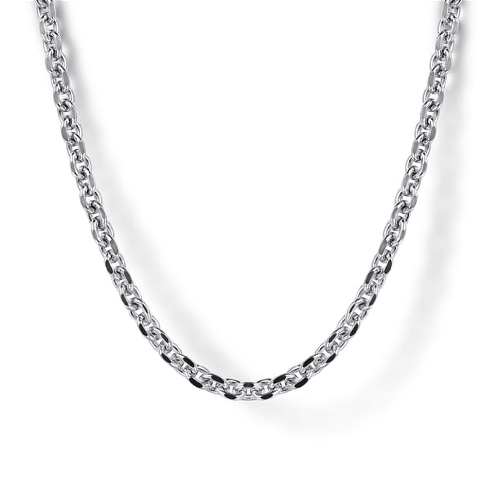 Sterling Silver 2.85mm Link Chain Necklace - 22"