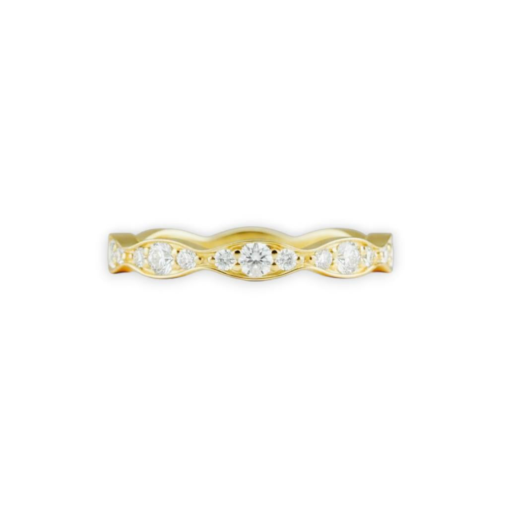 14kt Yellow Gold Diamond Stackable Band – 0.36ct