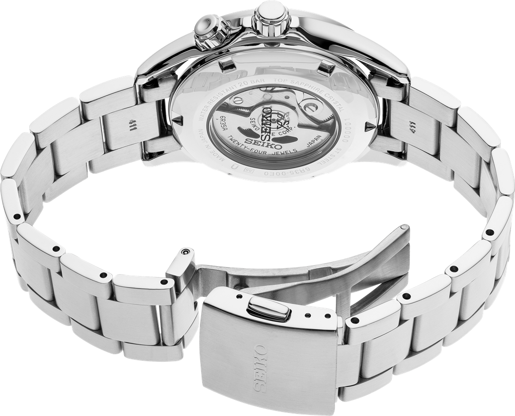 Seiko Prospex Alpinist Watch - back view