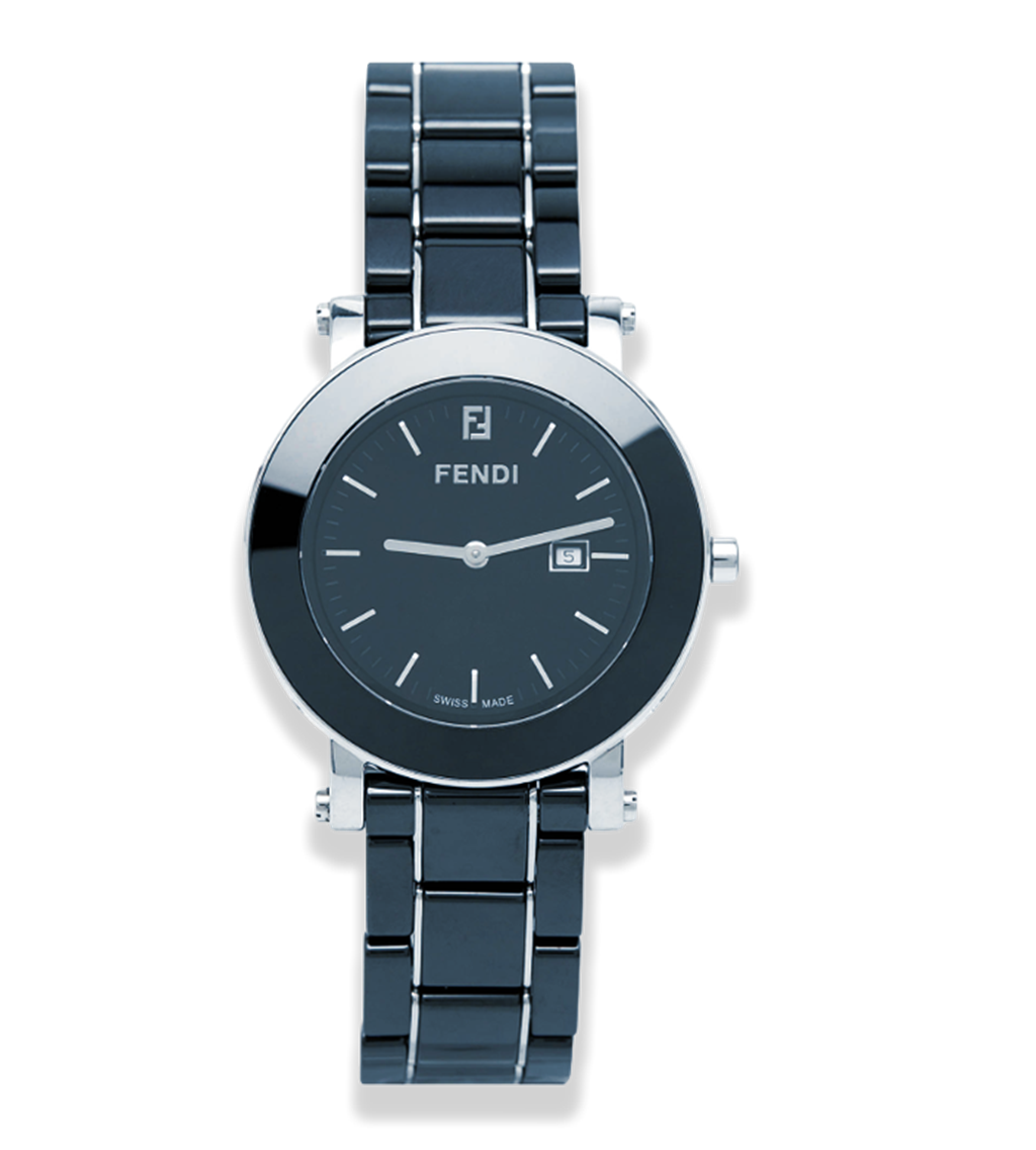 Certified Authentic Fendi Orologi 6400G 38mm Blue Dial Stainless Steel Watch