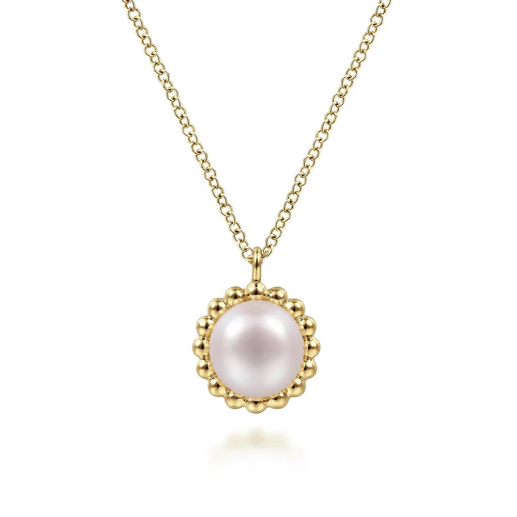 14KT Yellow Gold Freshwater Pearl Pendant