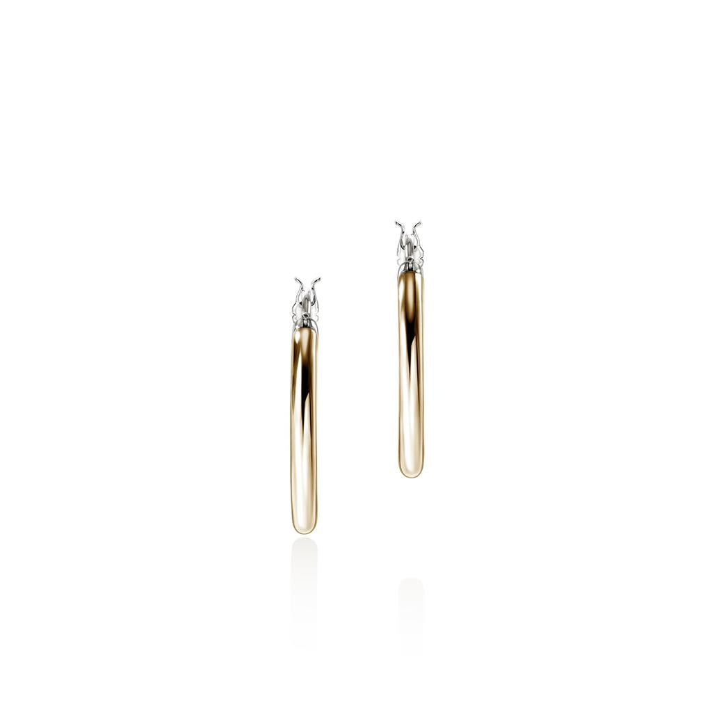 Sterling Silver & 14kt Yellow Gold 18mm Essential Hoop Earrings EZZ98720