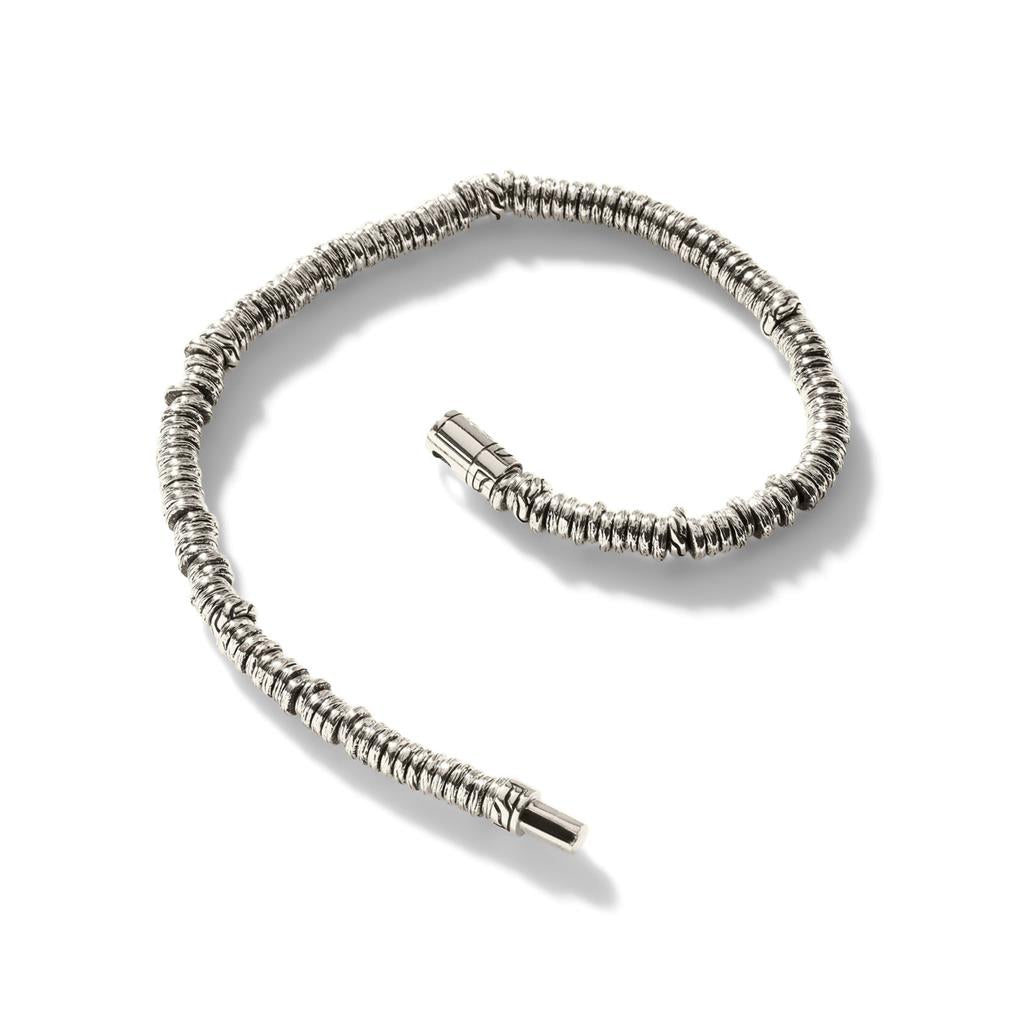 Sterling Silver Beaded 4mm Heishi Bracelet