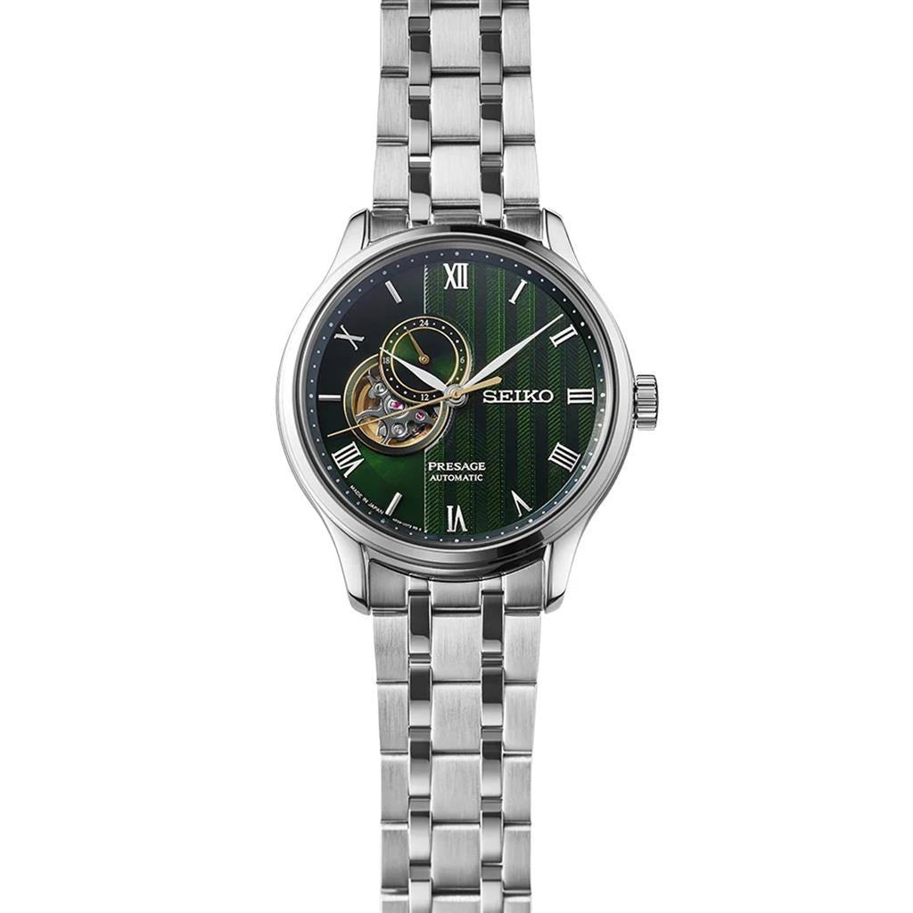 Seiko Presage SSA463 41.8mm Stainless Steel Green Roman Numeral Dial Automatic Watch