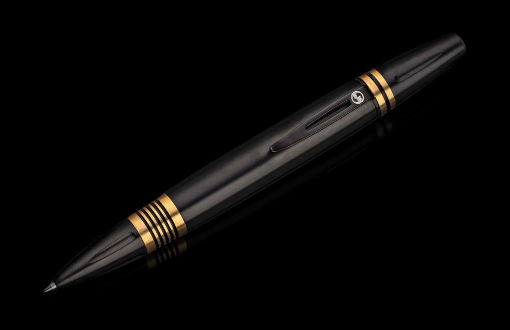 Caribe Executive Pen with Anodized Titanium & Brass Spacers