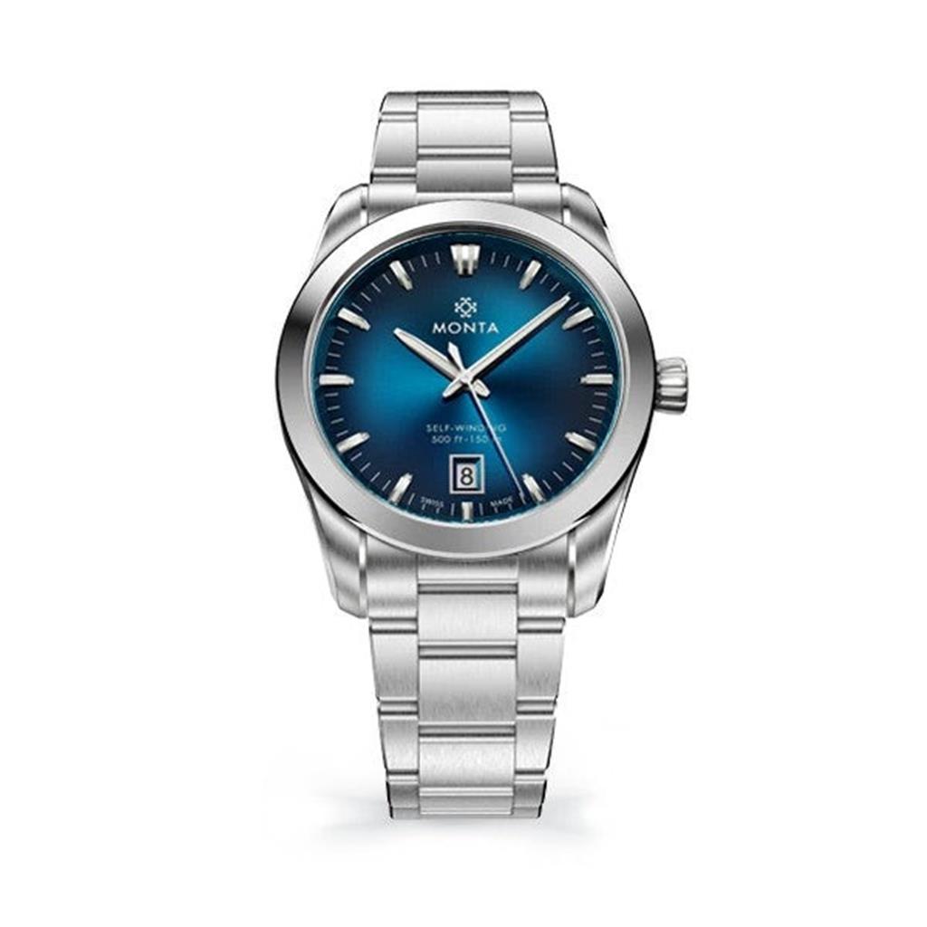 Noble Time & Date - Blue Sunray