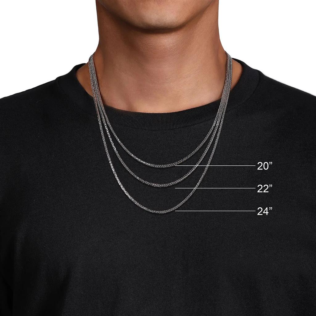 Sterling Silver 2.85mm Link Chain Necklace - 22"