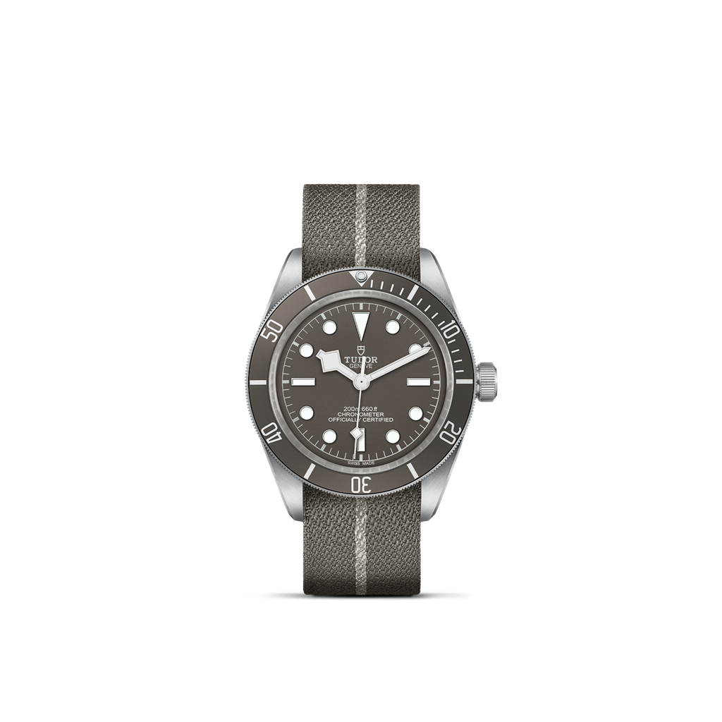 TUDOR Black Bay Fifty-Eight 925 39 mm silver case, Taupe fabric strap - M79010SG-0002