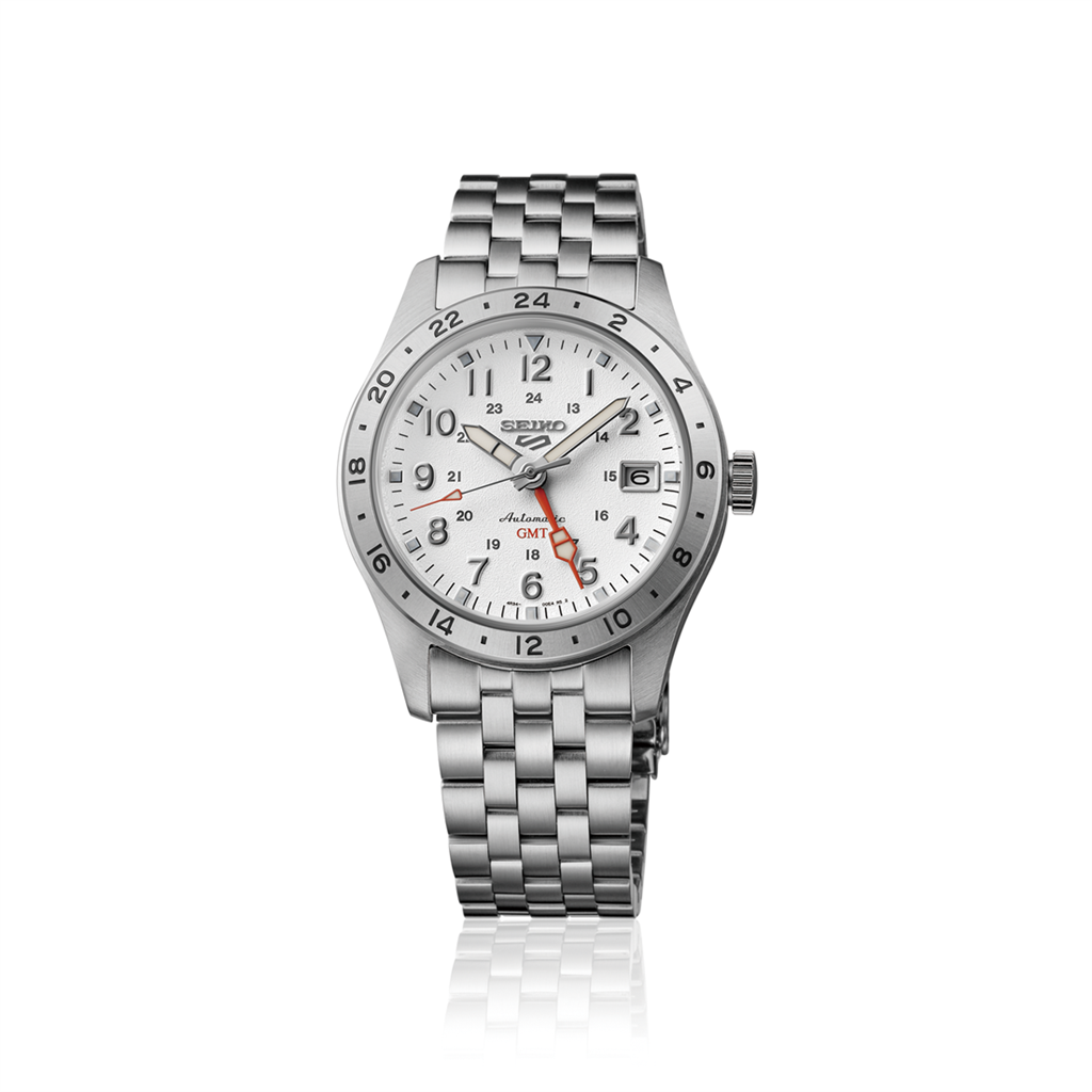 Seiko 5 Sports GMT SSK059 39.4mm White Dial Automatic Watch