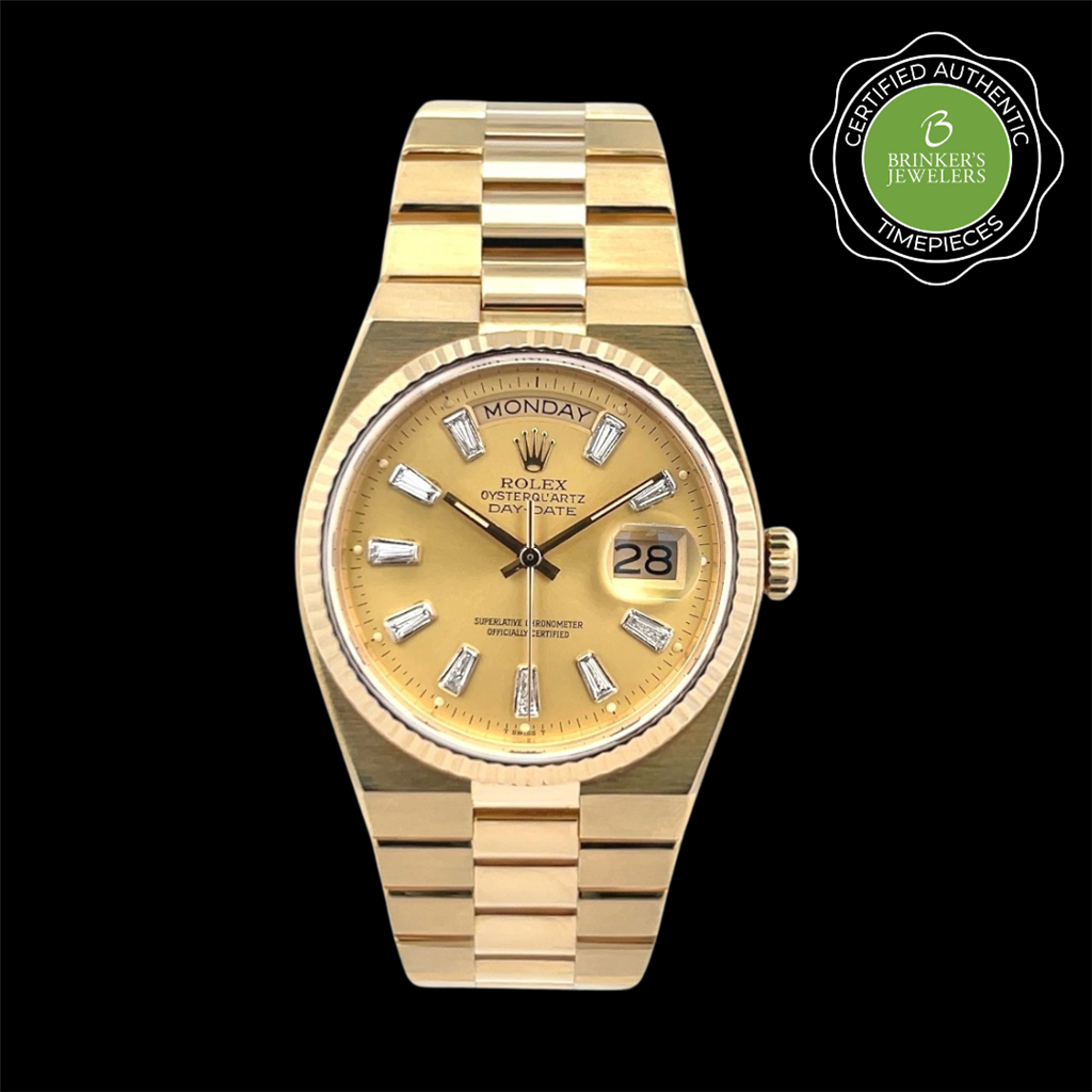 Certified Authentic Rolex OysterQuartz Day-Date 36mm