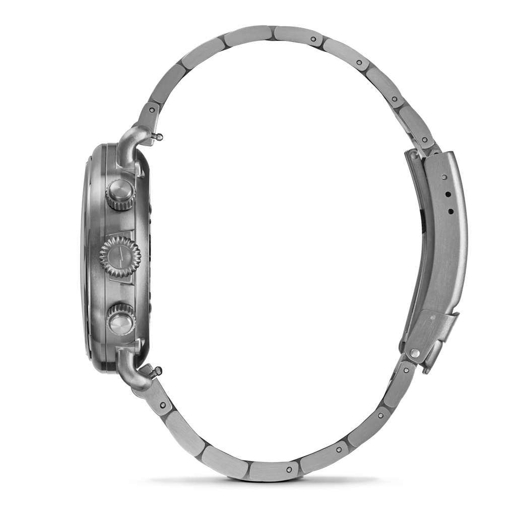 Shinola S0120307782 Runwell West Wind 42mm Titanium Black Dial Bracelet Watch