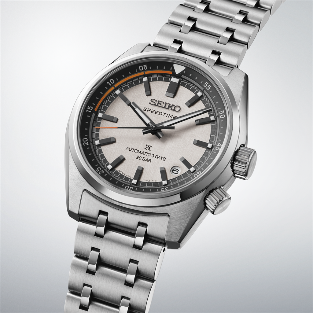 Seiko Prospex Speedtimer SPB513 Stainless Steel Silver Index Dial Watch