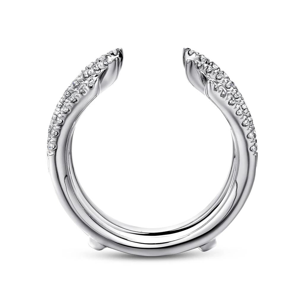 14 Kt White Gold Diamond Ring Enhancer