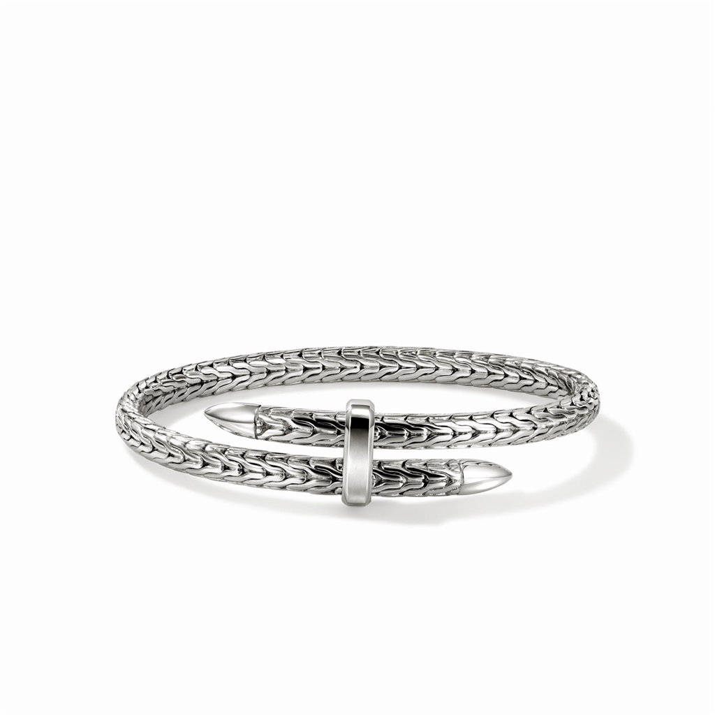 Sterling Silver 5.5mm Spear Flex Cuff