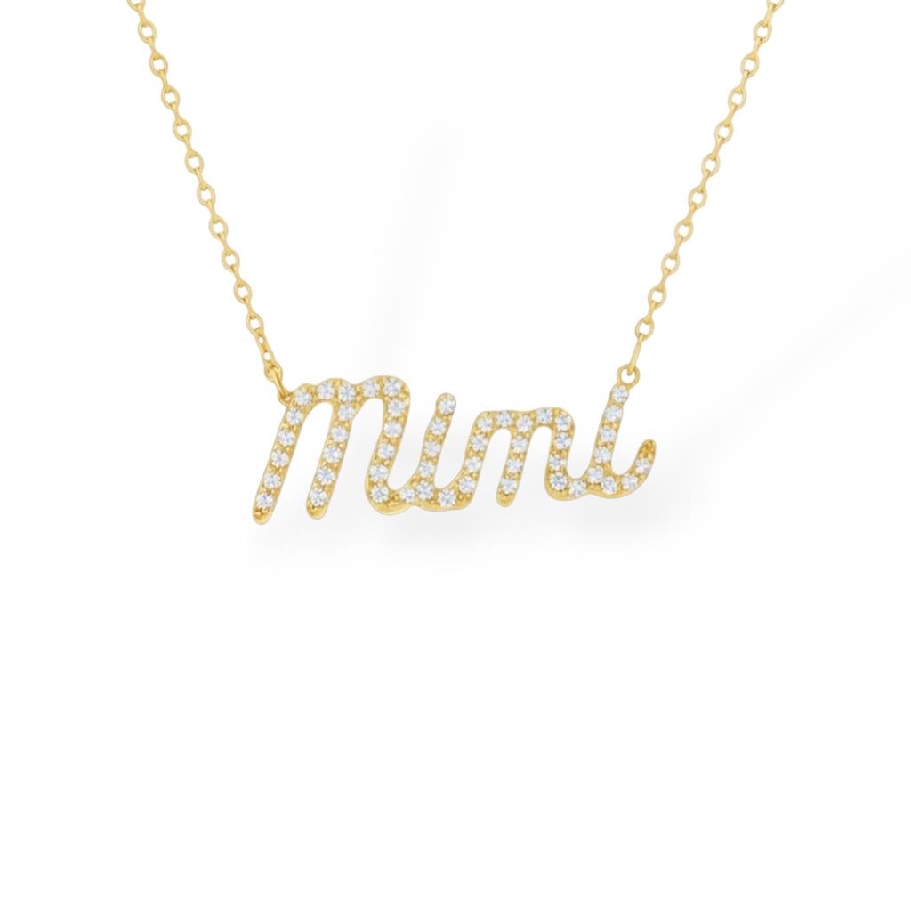 14kt Yellow Gold Diamond “Mimi” Pendant Necklace