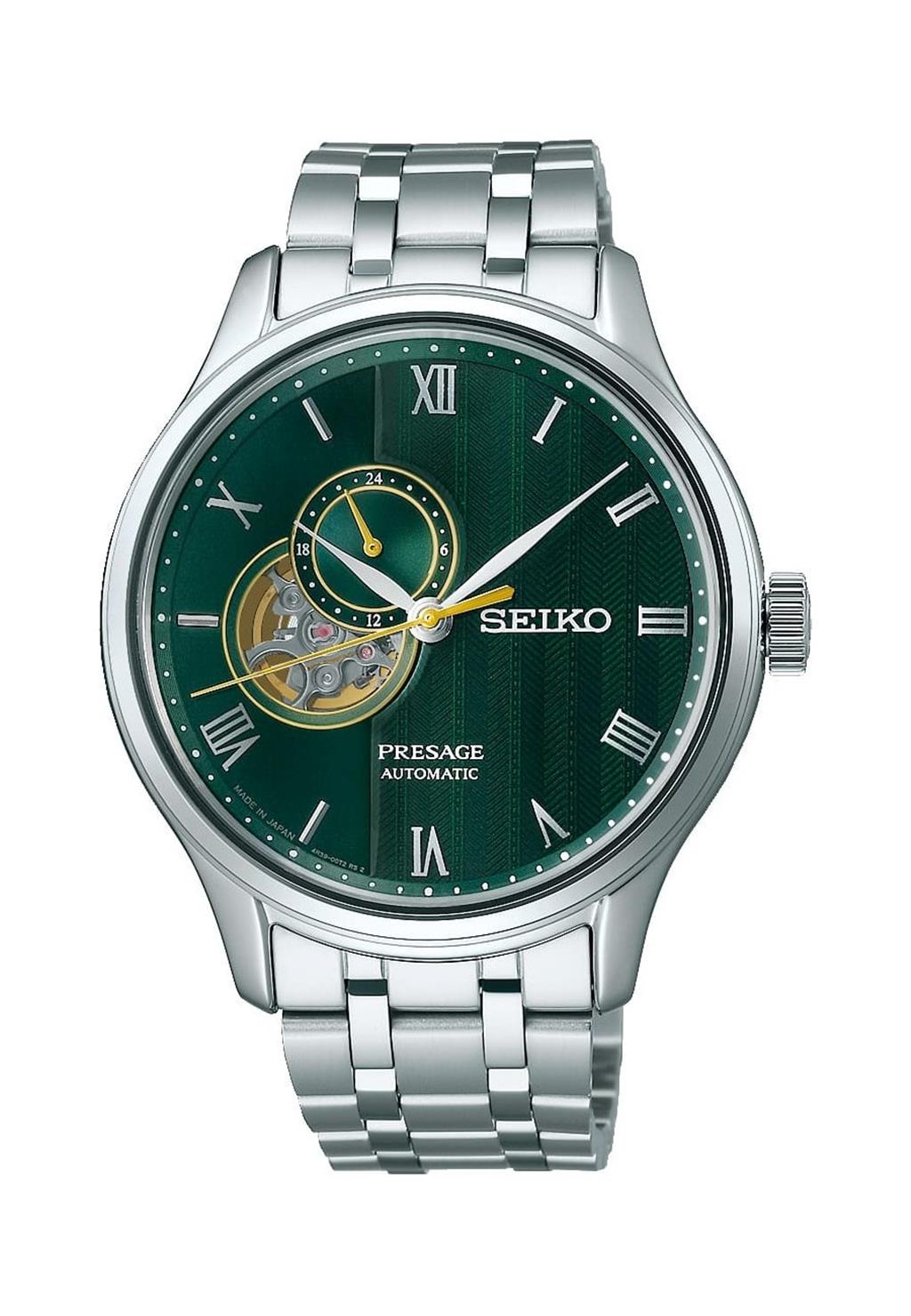 Seiko Presage SSA463 41.8mm Stainless Steel Green Roman Numeral Dial Automatic Watch