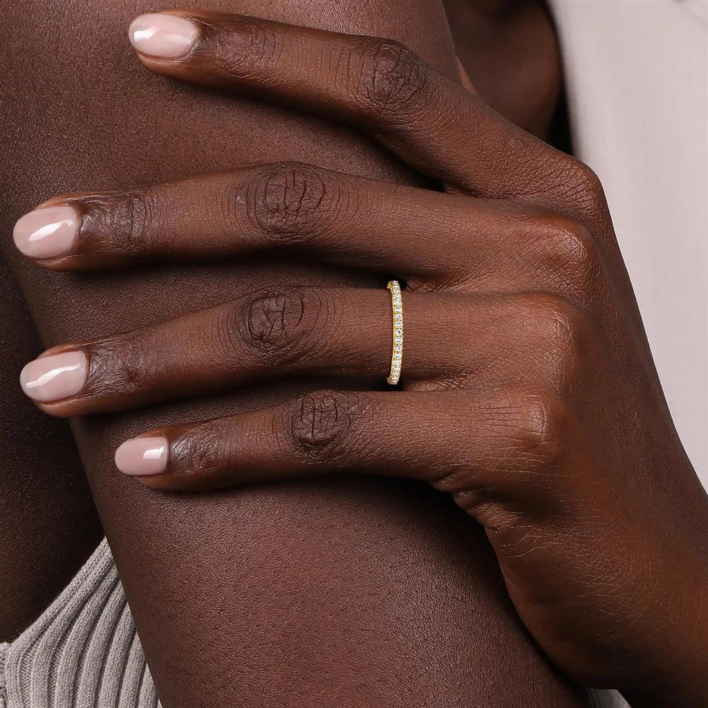 14KT Yellow Gold Diamond Wedding Band