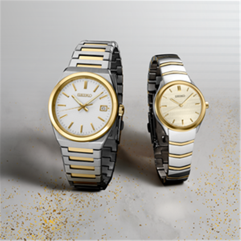 Seiko Stainless Steel White Index Dial Seiko Essentials SUR558