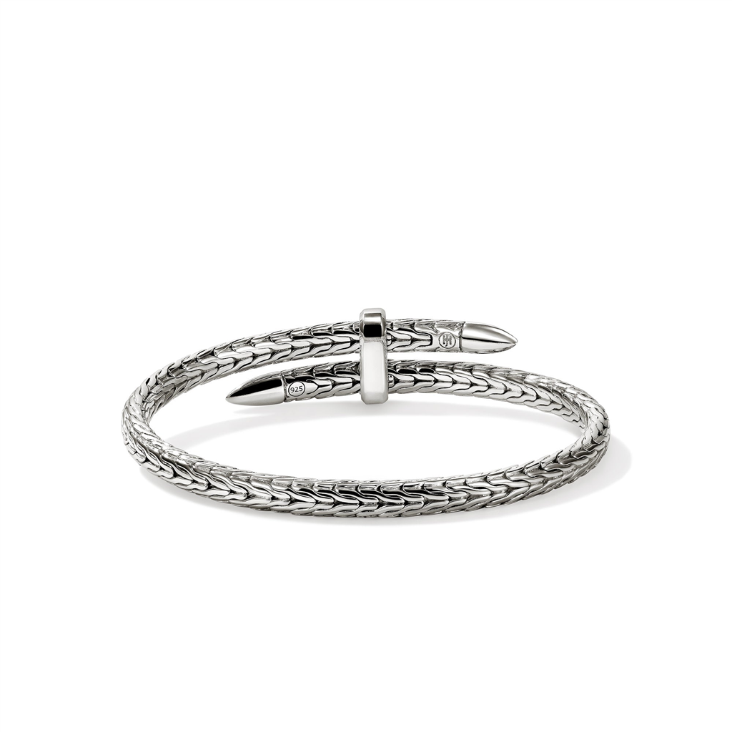Sterling Silver 5.5mm Spear Flex Cuff