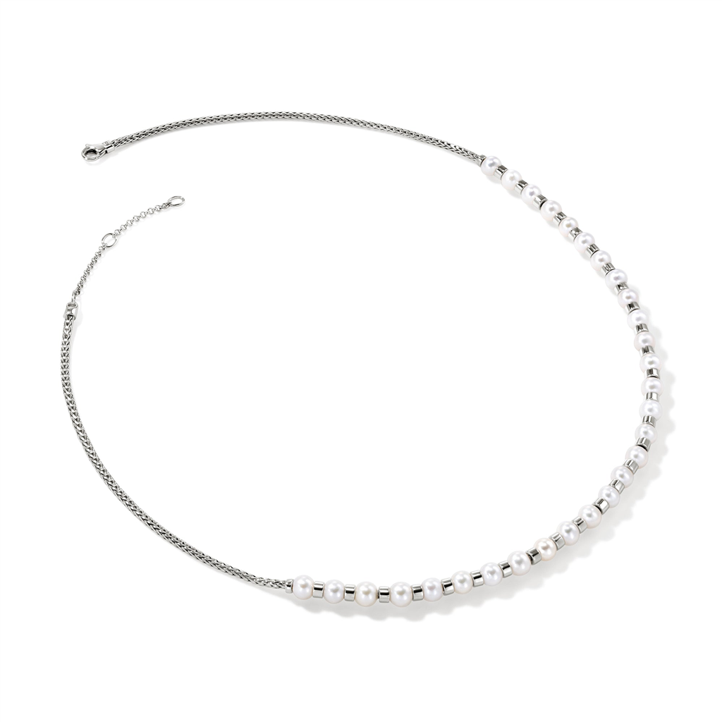 Essential Pearl Necklace, Sterling Silver, 2.5MM