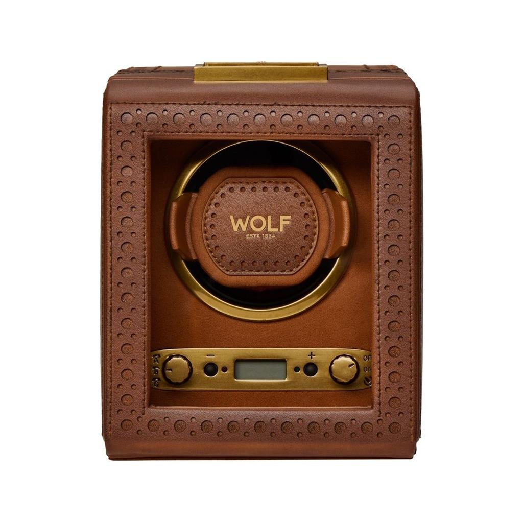 Wolf Brogue Single Watch Winder 440106 – Burnished Brown