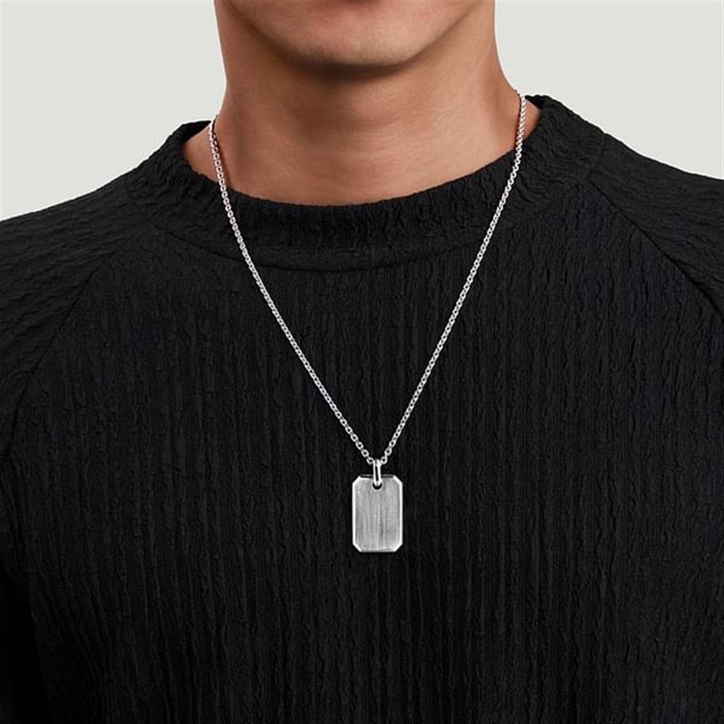 925 Sterling Silver Dog Tag Pendant