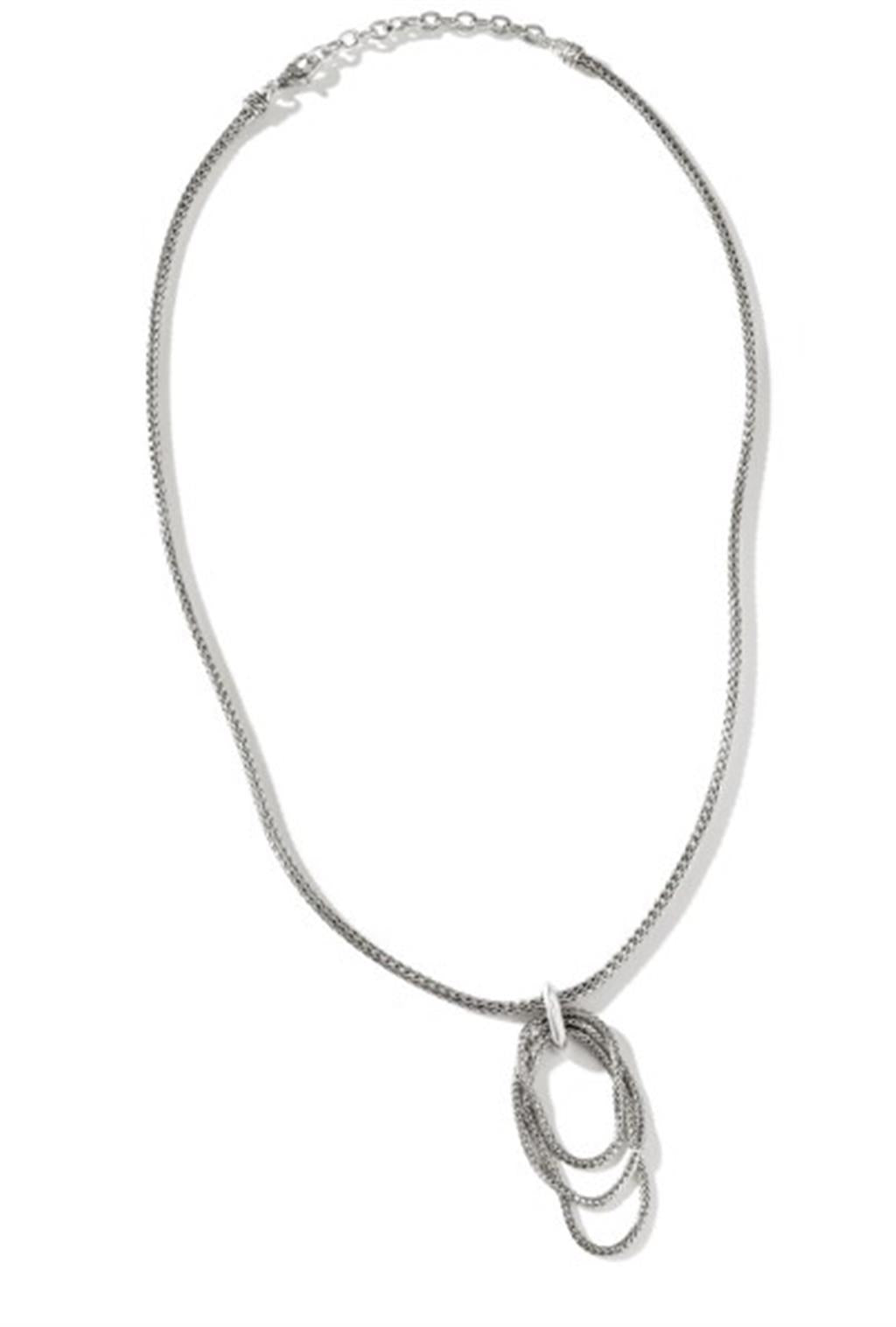 Sterling Silver Classic Chain Pendant on 2.5mm 18-20" Mini Chain Necklace