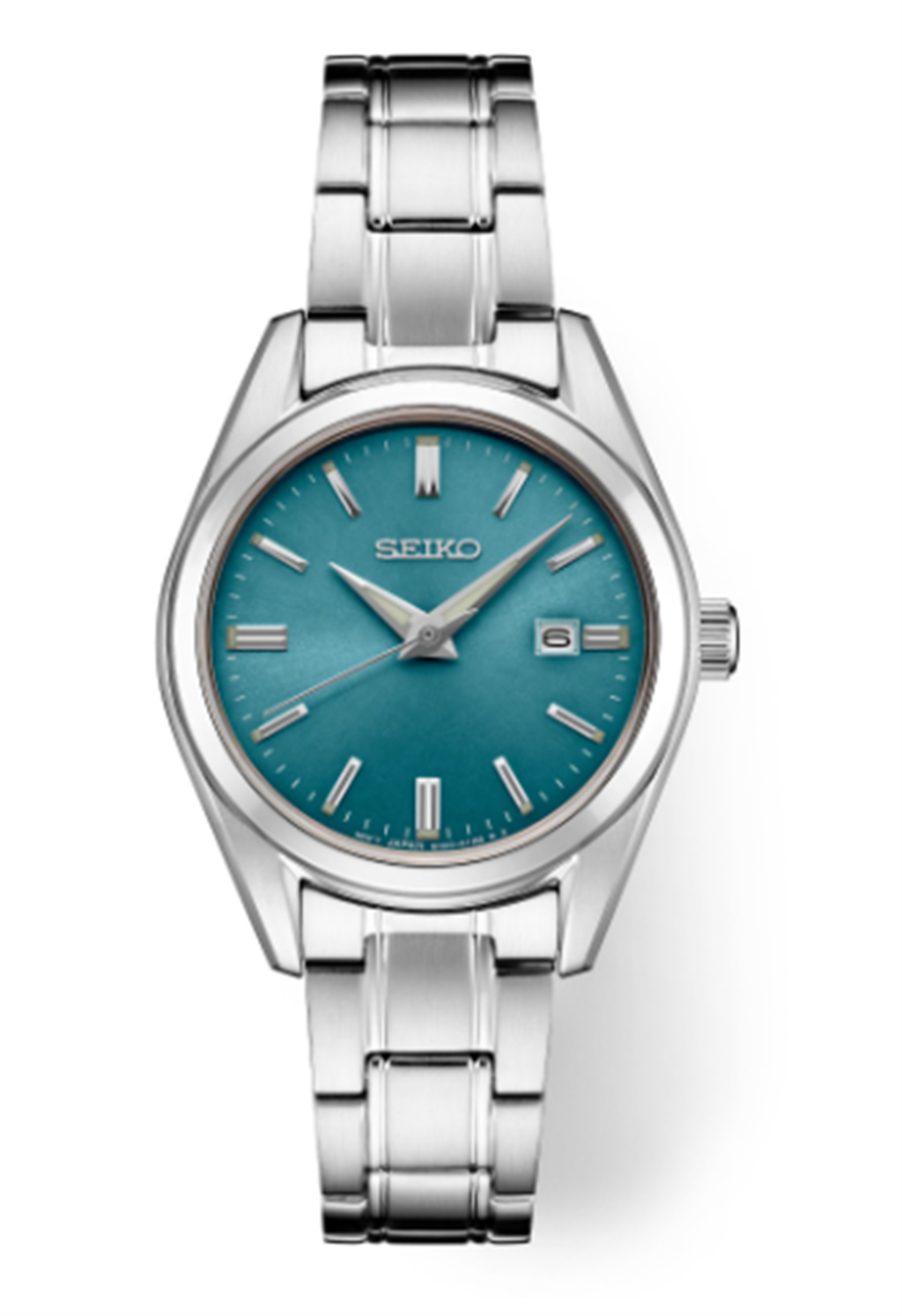 Seiko Stainless Steel Blue Sunray Index Dial SUR531