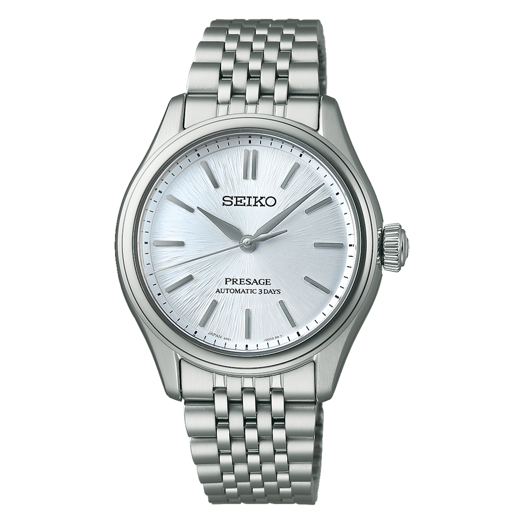 Seiko Presage Luxe Classic Series Stainless Steel Light Blue Index Dial Watch – Ref. SPB521