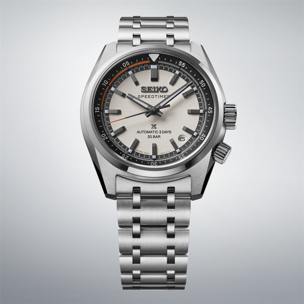 Seiko Prospex Speedtimer SPB513 Stainless Steel Silver Index Dial Watch