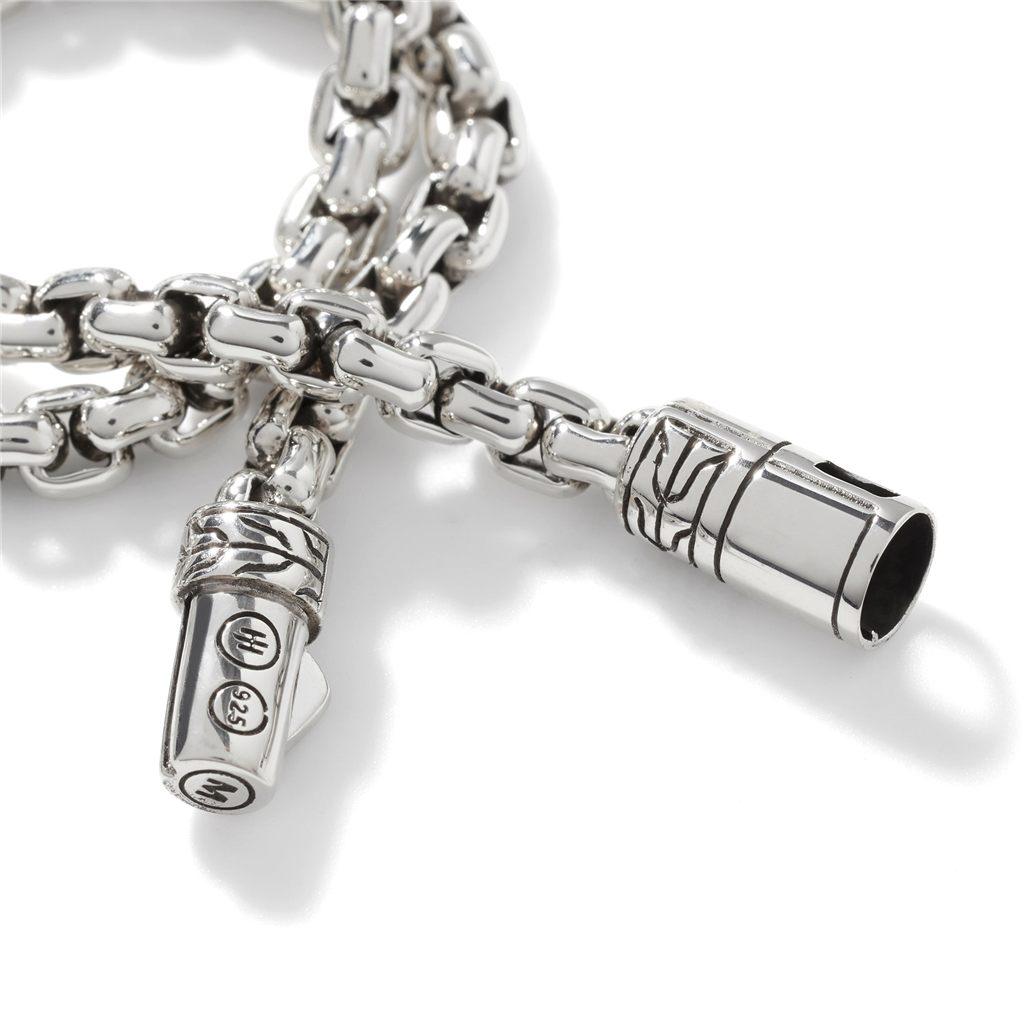 Sterling Silver Classic Chain 4mm Box Chain Bracelet