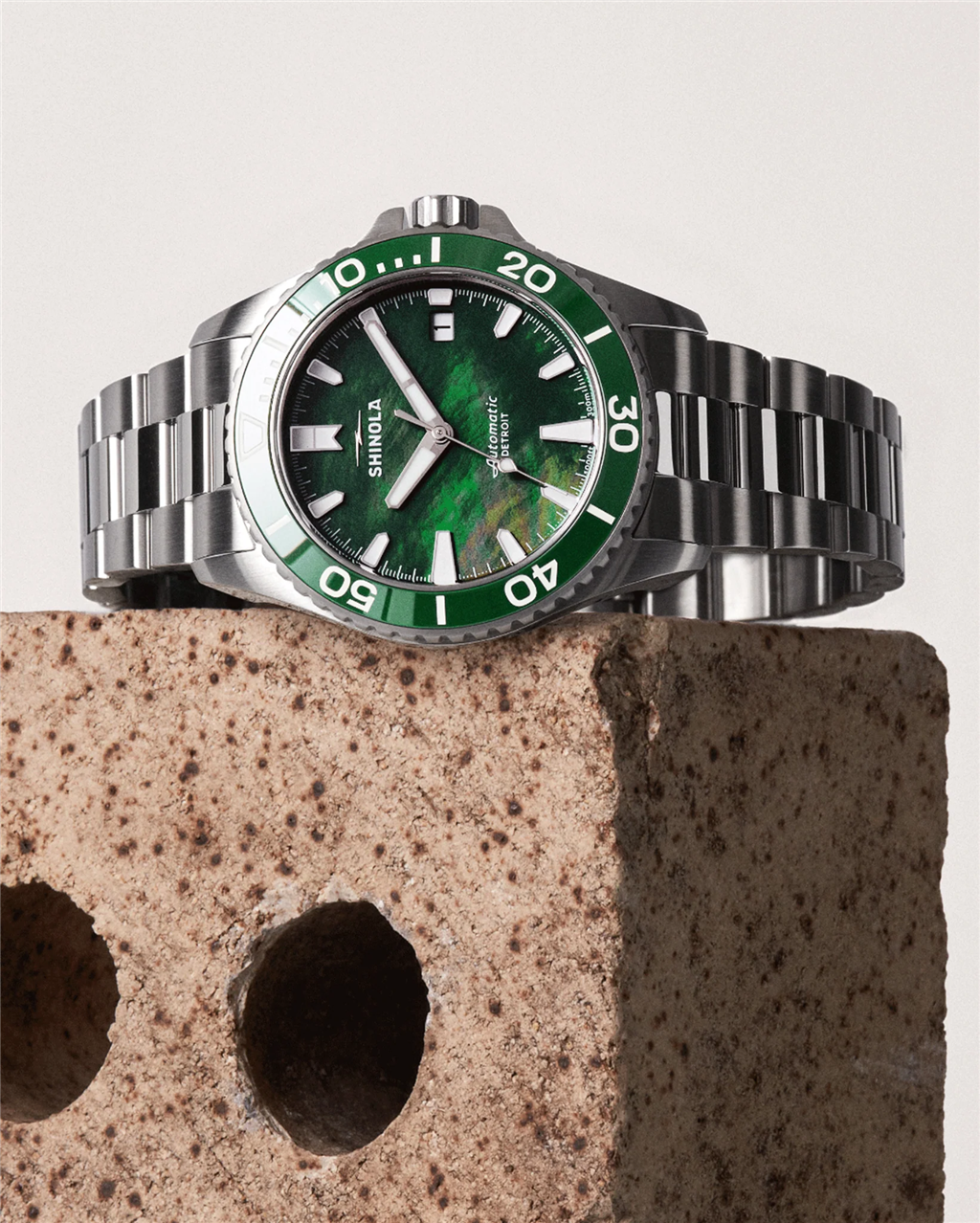 Shinola S0120484266 Monster GMT Automatic Men’s Watch Stainless Steel