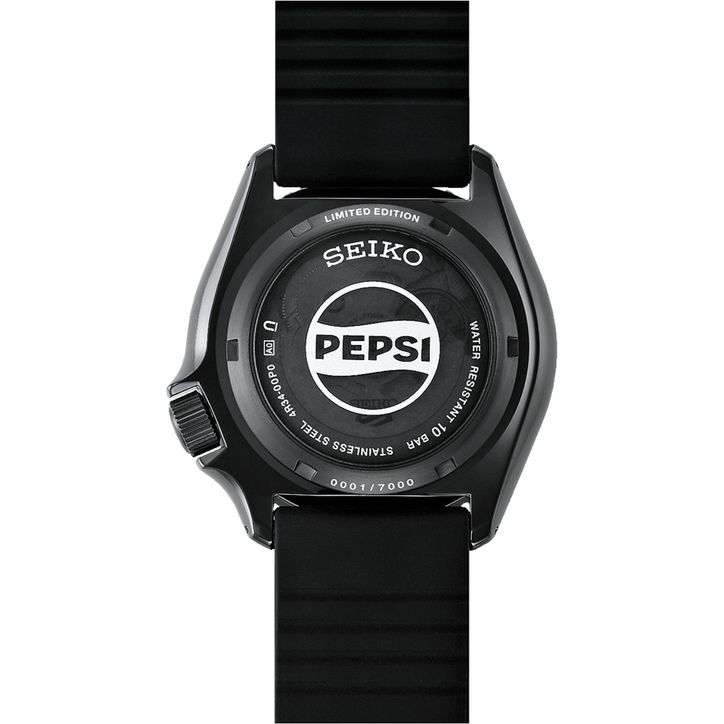 Seiko 5 Sports SSK047 “Pepsi GMT” Limited Edition Stainless Steel Black Dial Automatic Watch
