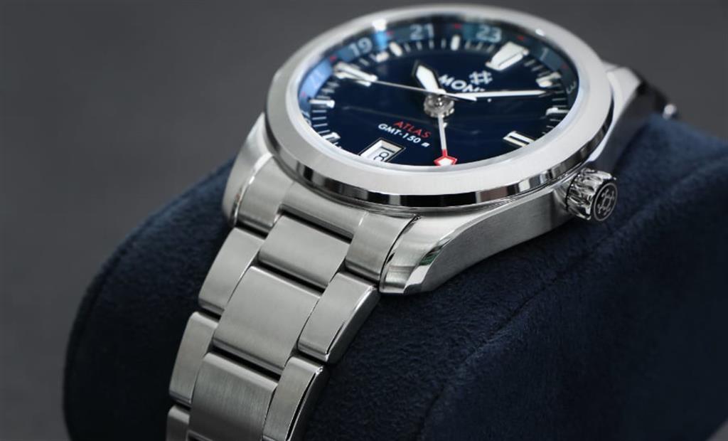 Atlas 168MB00SB 38.5mm Stainless Steel Blue Dial Automatic Watch