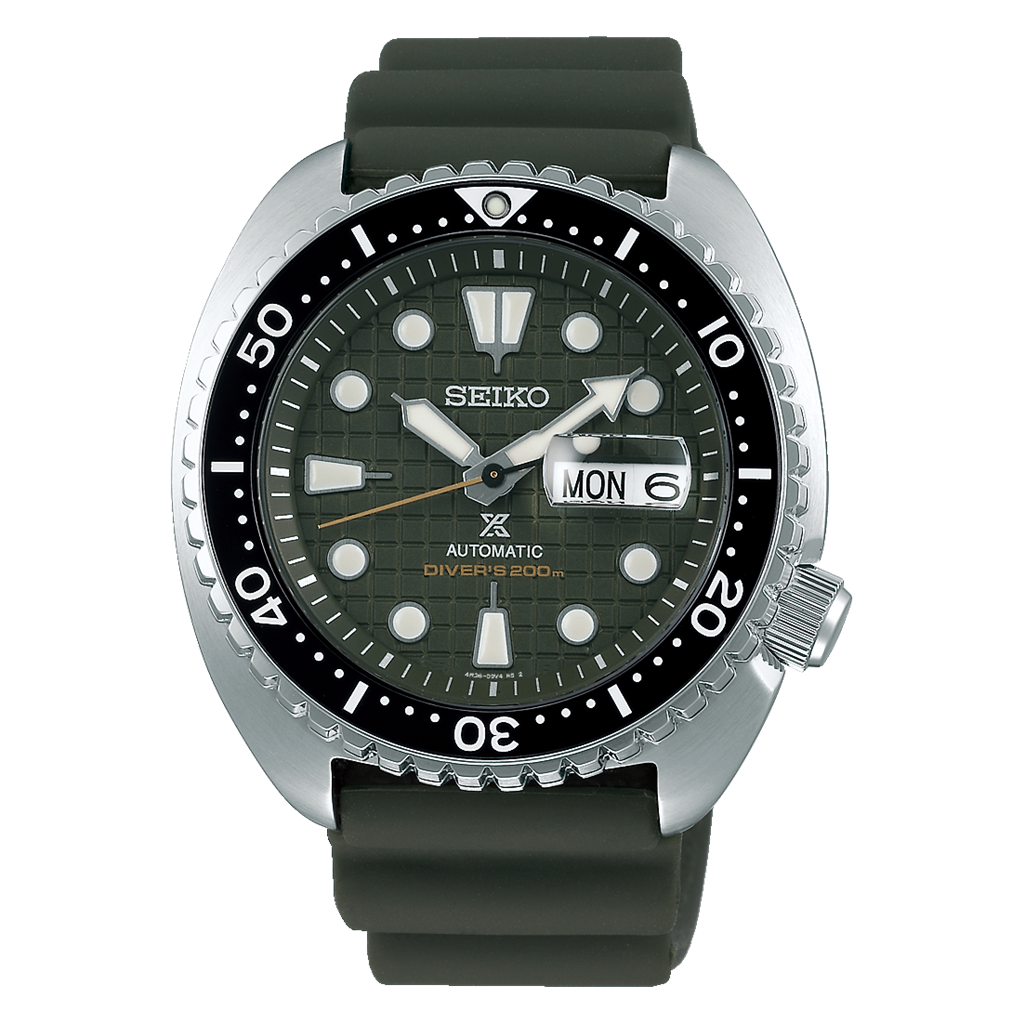 Seiko Prospex King Turtle Stainless Steel Green Dial Diver Watch – Model SRPE05