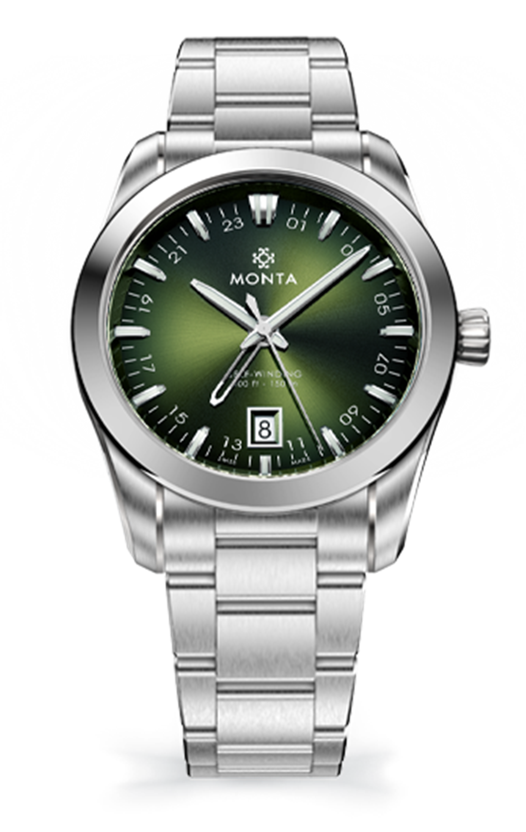 Monta Noble Voyager 24-Hour with Date Green Dial 71GN00SP