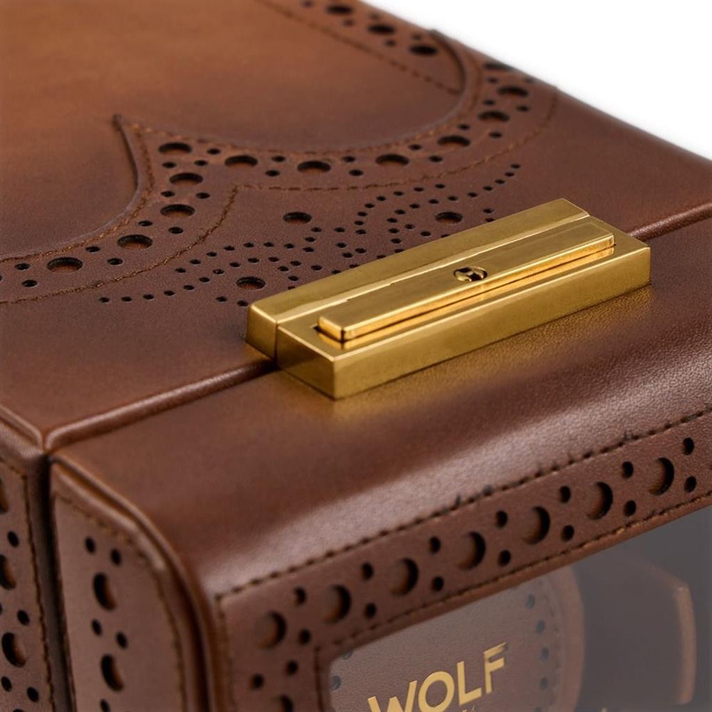 Wolf Brogue Single Watch Winder 440106 – Burnished Brown