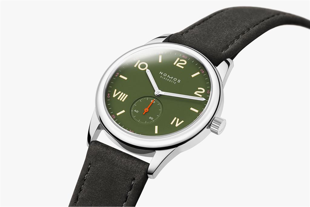 NOMOS Glashütte Club Campus All Olive 739.GB 38.5mm Manual Wind Watch