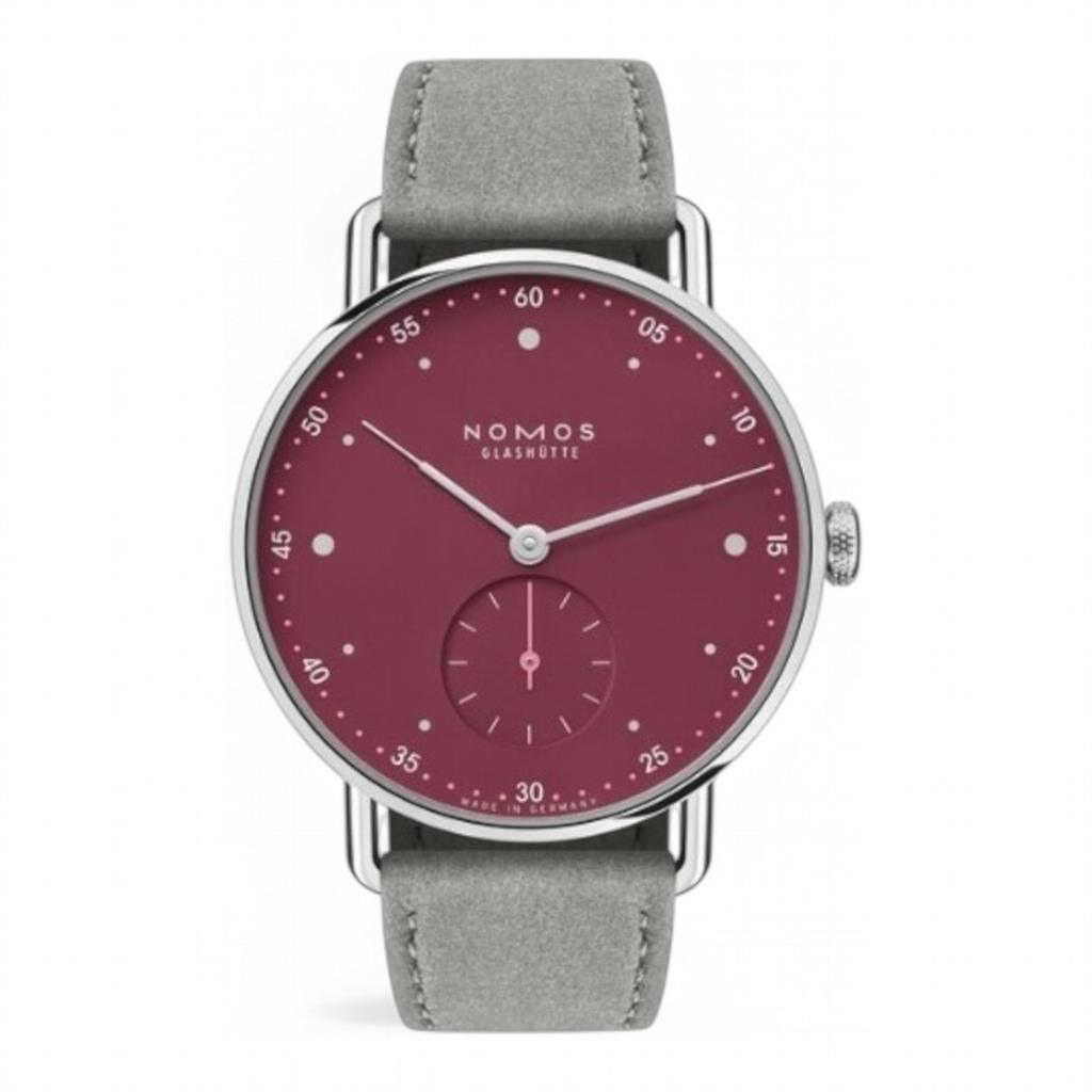 Metro 33 Muted Red Nomos Glashutte Watch
