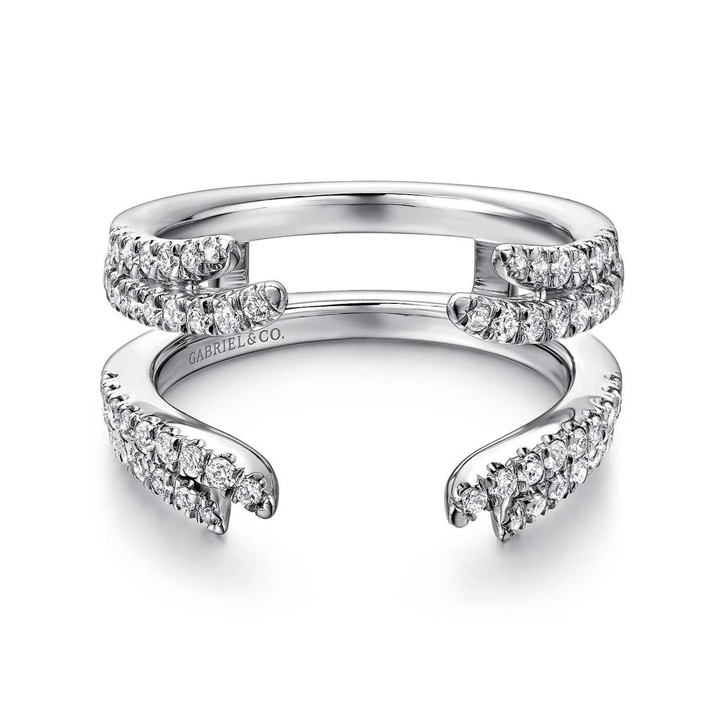 14 Kt White Gold Diamond Ring Enhancer